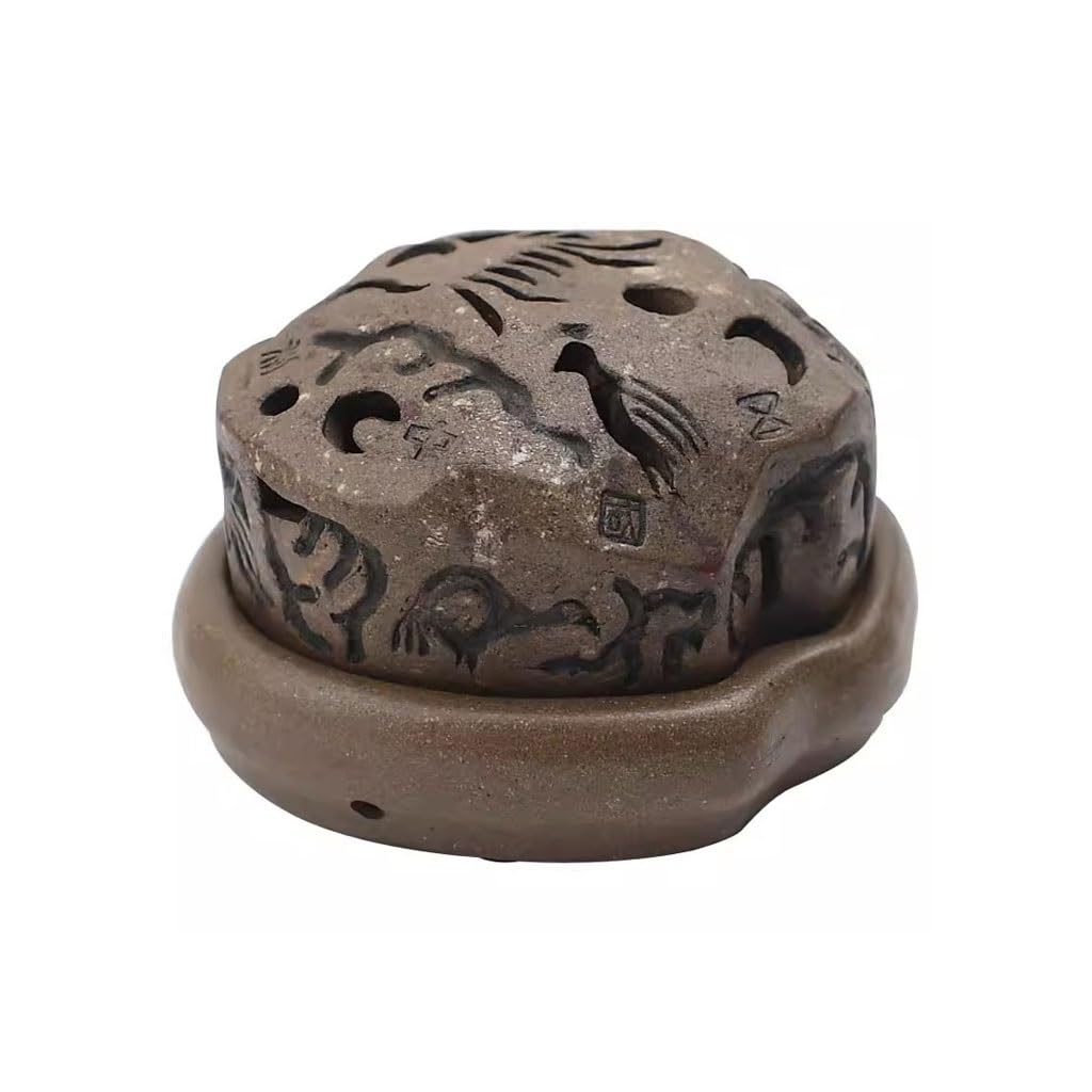 Quemador de Incienso de Reflujo Quemador De Incienso Zisha Arcilla Duan, Cerámica Creativa, For Uso Doméstico, Mesa Té, Torre Personalizada Adorno de Aromaterapia