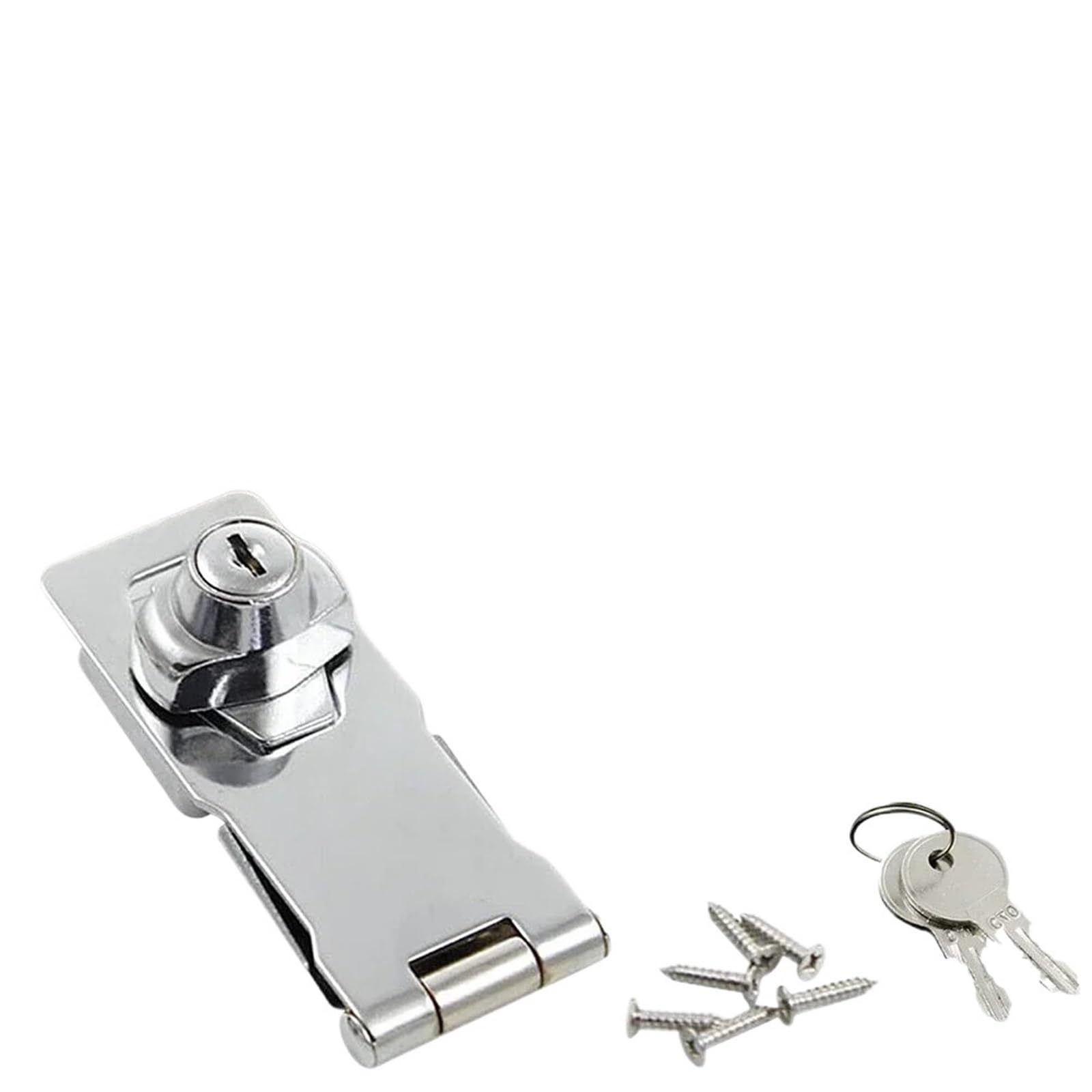 2 uds cerrojo de bloqueo grapa resistente con llaves candado armario cobertizo cerradura garaje gabinete oficina Hardware seguridad Para Puertas