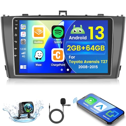 2+64GB Android 13 Autoradio für Toyota Avensis T27 2008-2015 Radio Wireless