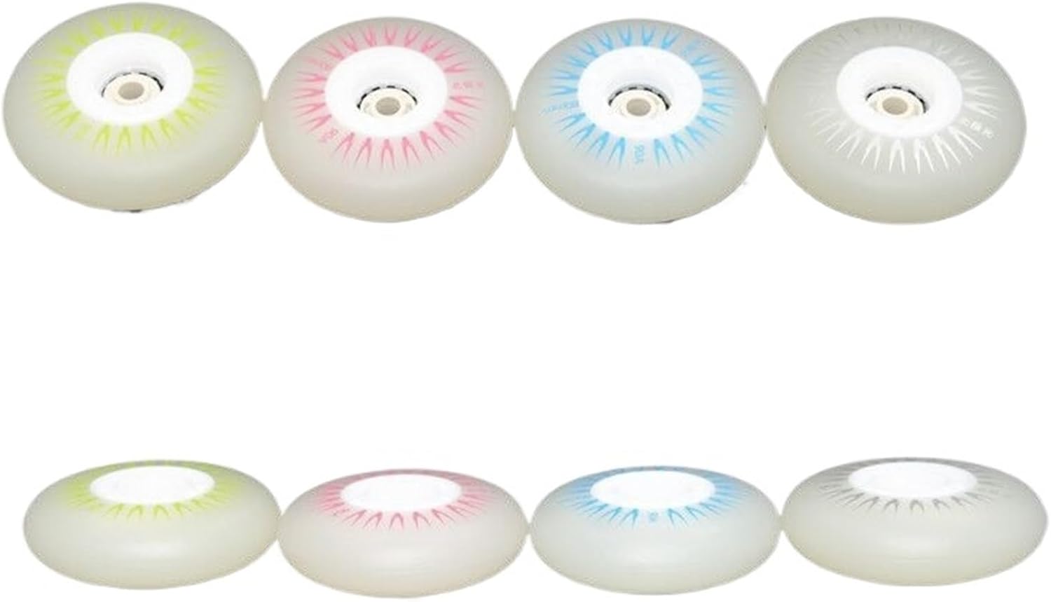 Roller Skate Wheels Wheel Flashing Wheel led Light Roller Skates Wheel 90 A 8 pcs/Set(Blue 80)