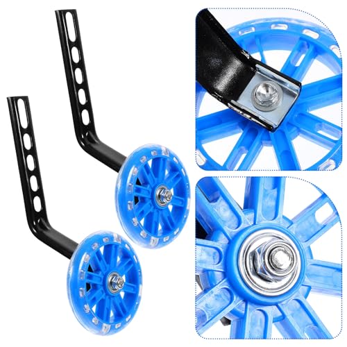 Ruedas de Entrenamiento para Bicicletas, 1 Par de Estabilizadores Ajustables Azules para Equilibrio y Aprendizaje miniatura 7