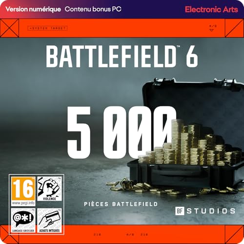 5000 pièces BF Battlefield 6 code EA App PCWin jeu vidéo REDSEC version française