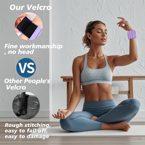Image of Wrist Ankle Weights for Women 2 Pack(1lb Each), Ideal for Strength Training | Adjustable Silicone Wearable Arm and Leg Weights for Pilates, Gym, Yoga, Cardio. Waterproof, Anti slip, Sweat Proof