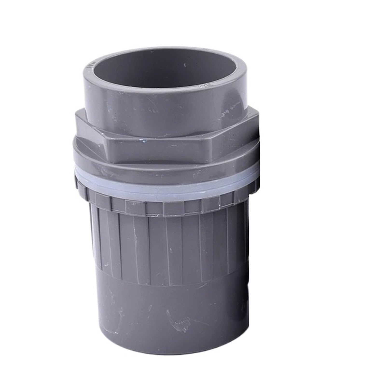 Accesorios de tubería de PVC gris for acuario, Conector de tanque de peces, rosca de desbordamiento, accesorios de suministro de agua, junta, 2-5 uds., 20mm ~ 50mm(50mm,2Pcs)
