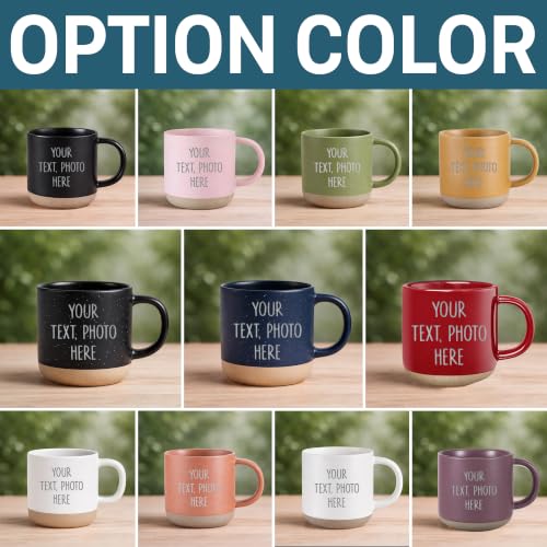 Custom Coffee Mug, Personalized Ceramic Cup with Name, Photo, Logo 12 oz - Image 3