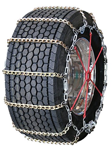 Quality Chain Road Blazer Wide Base Twisted Square Alloy Cam 8mm Commercial Truck Link Tire Chains (3165SLCTWIST)