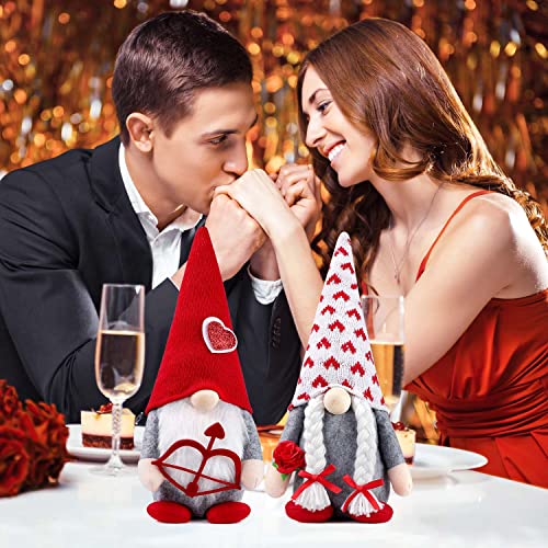 Hatisan VG100 2Pcs Valentine Gnomes Plush, Valentines Day Decorations Valentines Decor thumb #5