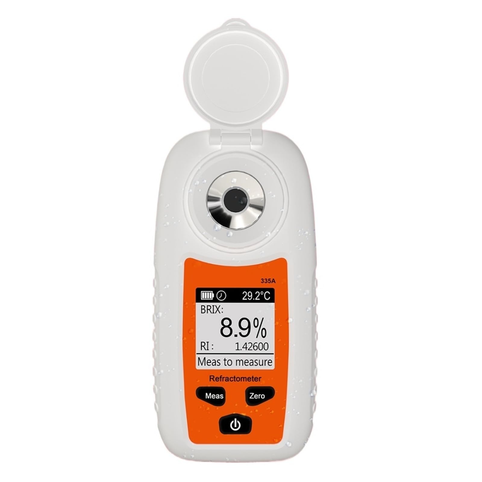 Refractómetro digital LCD, medidor Brix, mide el contenido de azúcar 0-35% for jugo de frutas y cocina Lectura clara