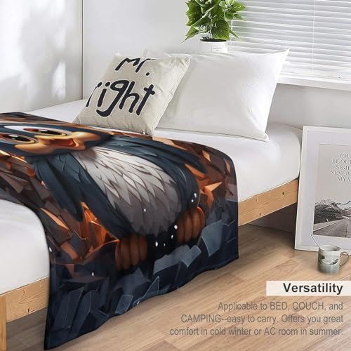 Plaid couverture flannel pingouin très doux pour des nuits douillettes - 7