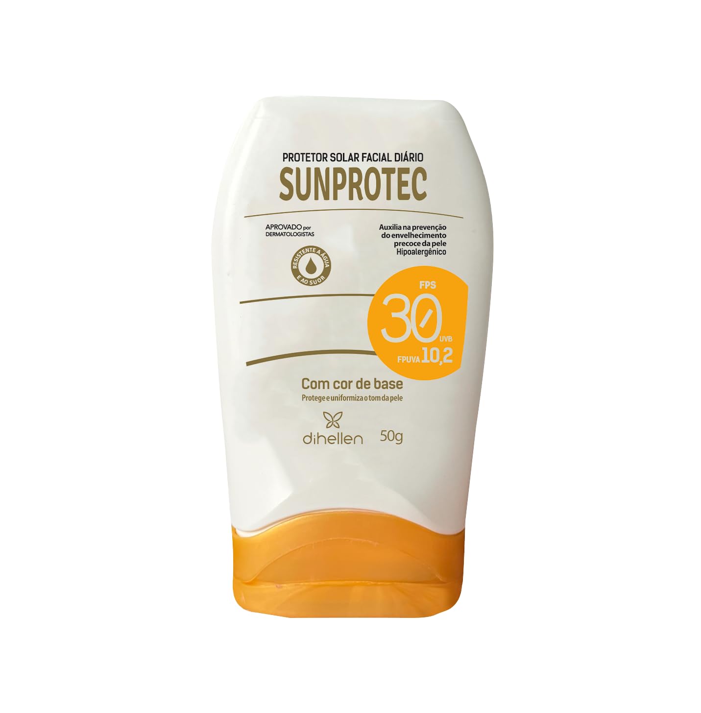 Di Hellen Cosméticos Protetor Solar Facial Fps 30 - Com Cor De Base