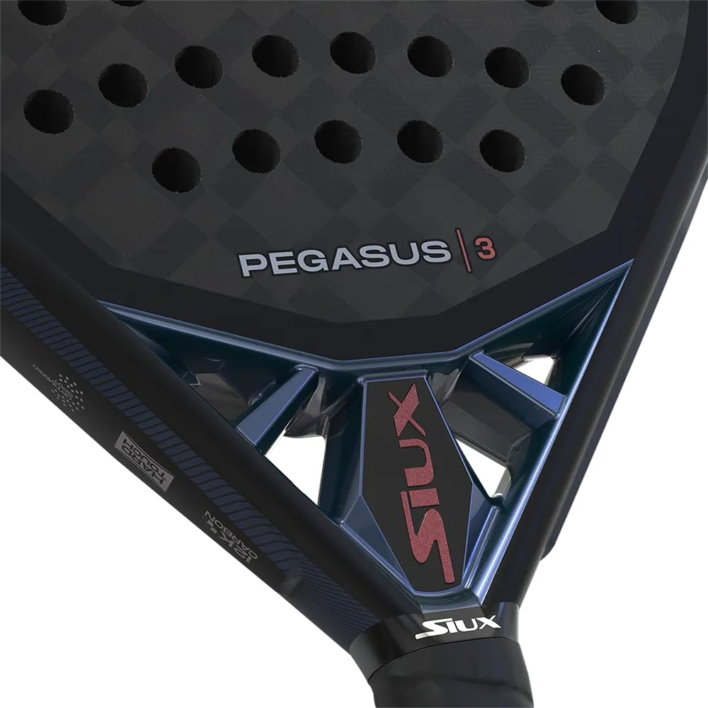 SIUX - Pegasus 3: Pala de pádel para Jugadores avanzados - Pala de pádel de Control y Potencia - Equilibrio y precisión - Alta Resistencia - Colección 2025