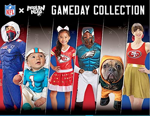 Disfraz Modern Hero NFL MVP para niña talla Large miniatura 3