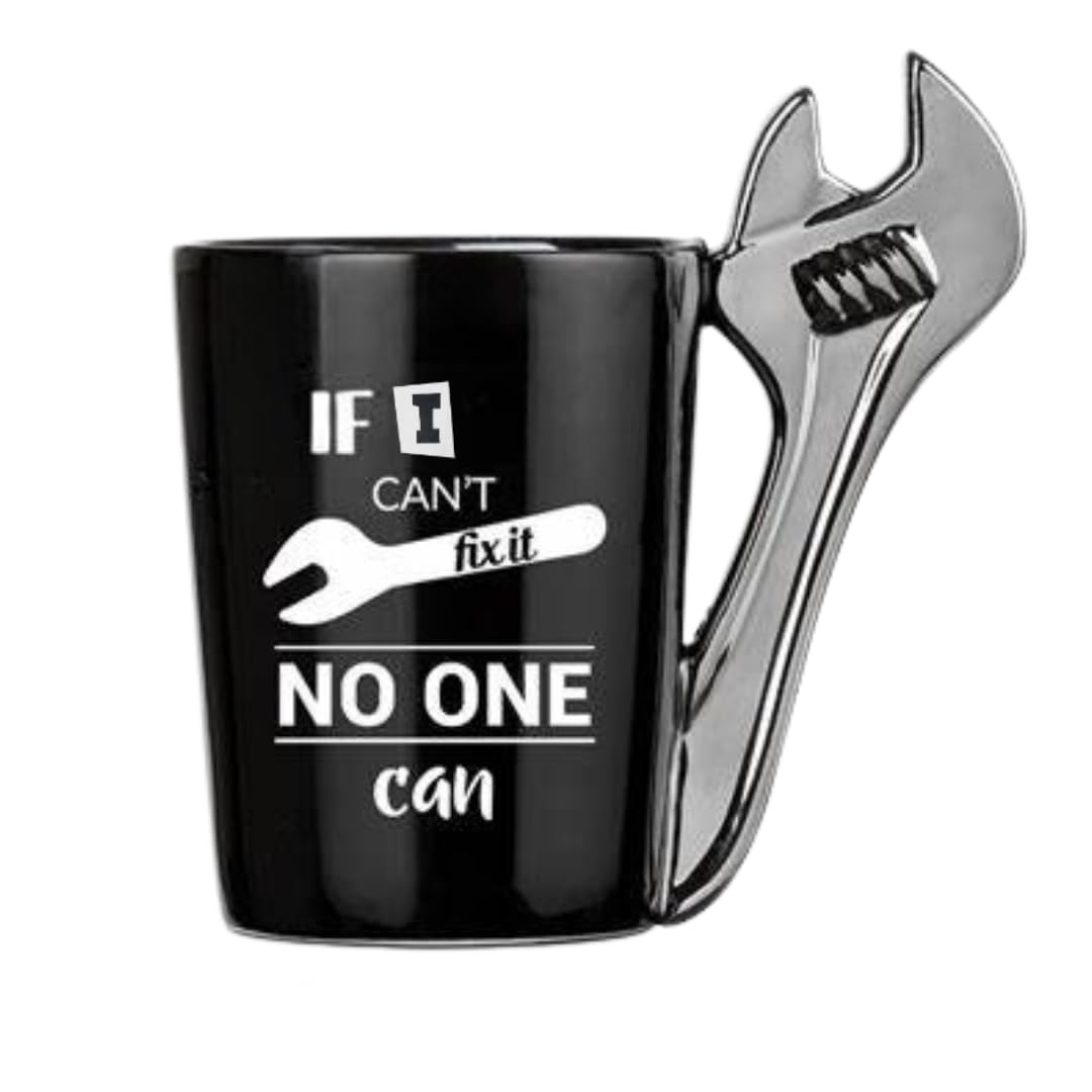 Handyman Mug with Wrench Handle Design Ceramic Coffee Tea Mug