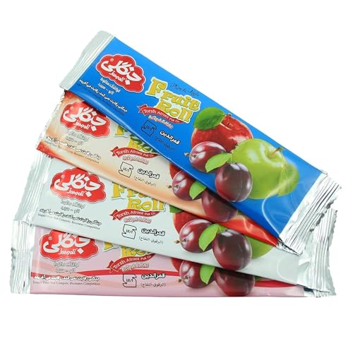 Jangali Small Fruit Bar Metalize- Lavashak Sheet- Pack of 2- Delicious Vegan Snack with Premium Natural Ingredients- Healthy and Convenient- Pack of Pieces 20 x 2