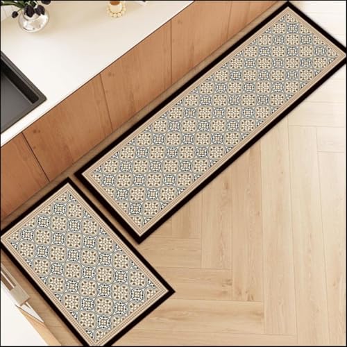 Image of Kitchen Anti Slip Mat for Floor, Waterproof Washable Kitchen Mats, Non Slip Kitchen Floor Mats for Home, Soft Mats for Kitchen, Kitchen Mats for Floor Anti Slip (Prox-JHALI)