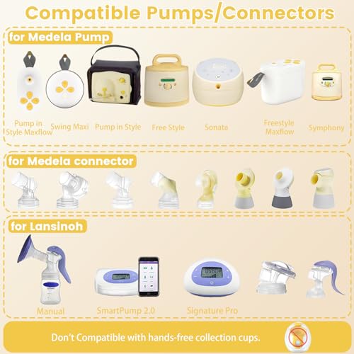 2 Pack protectores ovalados 24mm compatibles Medela y Lansinoh miniatura 2