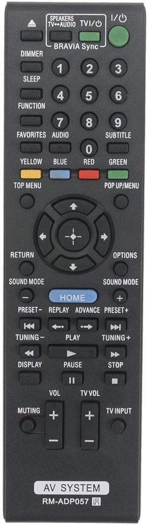 VINABTY Télécommande De Remplacement RM-ADP057 Pour Sony Systèmes AV Et Blu-Ray