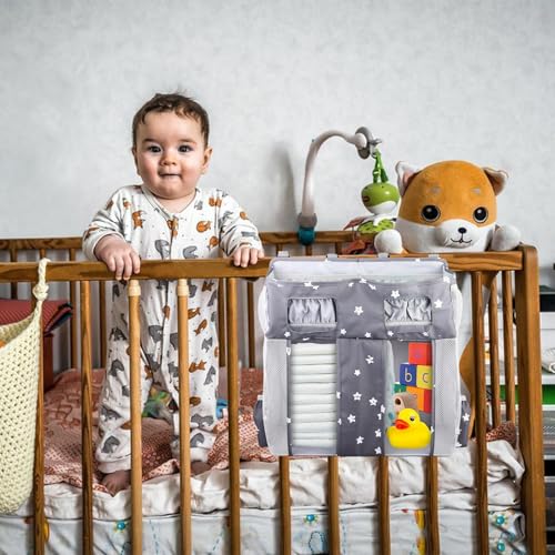 Range Couches Bébé et Sac de Rangement Oxford Suspendu Grande Capacité - 3