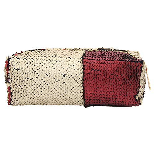MHJY Mermaid Sequin Pencil Case Magic Sequins Cosmetic Bag Makeup Pouch Glitter Color Changing Stationary Case Reversible Sequins Makeup Organizer Handbag