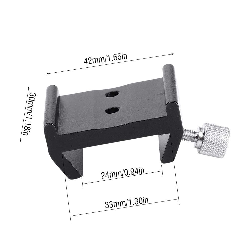 Fente En Queue D'aronde Télescope Astronomique Support, 1,65 × 1,18 Pouces Base à Queue D'aronde En Alliage D'aluminium, Support De Montage Télescope Plaque à Fente En Queue D'aronde, Vis à Rainure