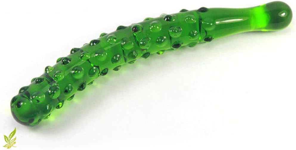 Handheld Glass Cucumber Toy Suitable for Couples
