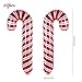 Imagen de GWHOLE 12 Globos Bastones Caramelos Navidad Globos Grande Candy Cane de Aluminio para Adornoar Árbol de Navidad