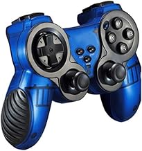 QinWenYan Gamepad para Juegos Juego de Bluetooth Gamepad Wireless Gamepad del regulador se Puede Utilizar for el móvil del Ordenador para Juegos (Color : Azul, Size : 15x11.5x6.5cm)