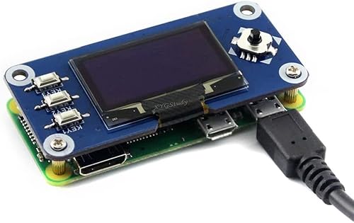 Miniatura 2 de 1.3inch 128x64 OLED pantalla HAT para Raspberry Pi 4 3 Jetson Nano SPI/I2C interfaz con controlador incorporado @ XYGStudy