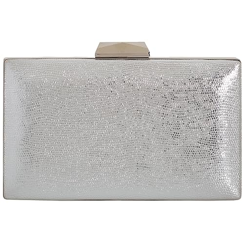 Image of JNB Women's Metallic Material Hard Case Evening Party Clutch