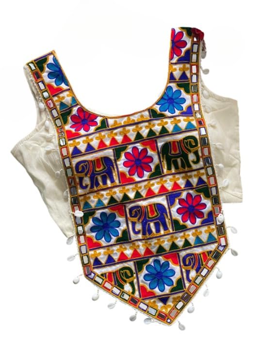 Halter Neck Embroidered Blouse for Women, Real Shell Kaudi Lace Mirror Work, Heavy Coding Embroidery, Magic Cotton Back Open Padded Blouse, Alterable-image-10