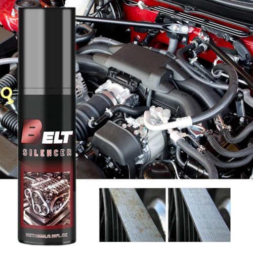 BBASILIYSD Belt Dressing Spray Automotive,100ml Lubrication & Silencer Spray for Automotive Engine Belts,Car Belt Noise Spray,Vehicle Belt Lubricant,Squeaking Belt Noise Spray,Protective Car Supplies