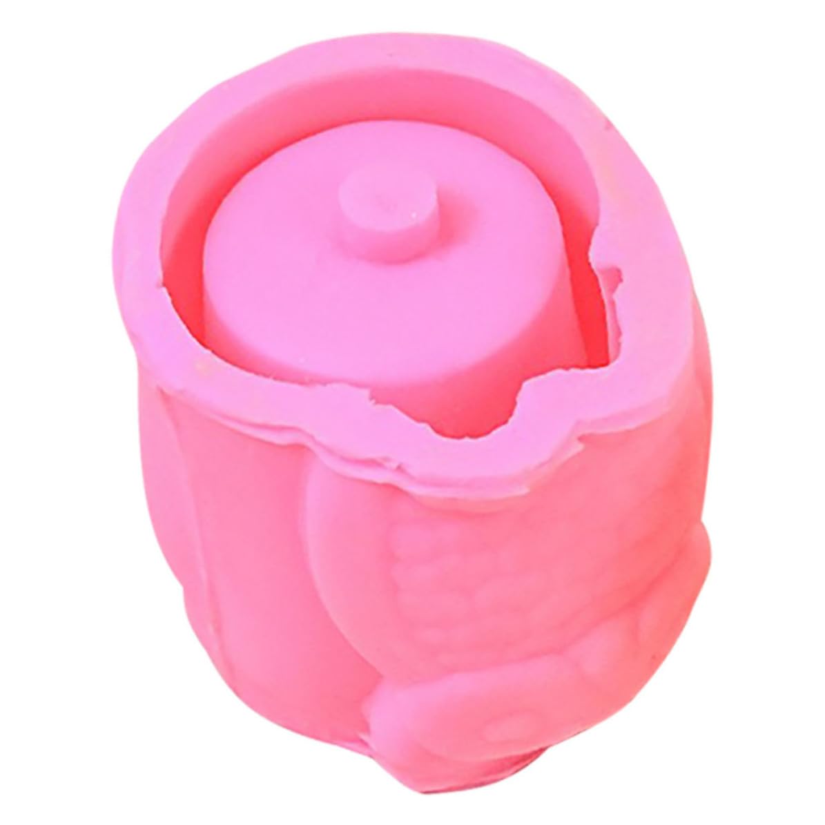 Molde de silicona de búho resistente para macetas de concreto texturizadas