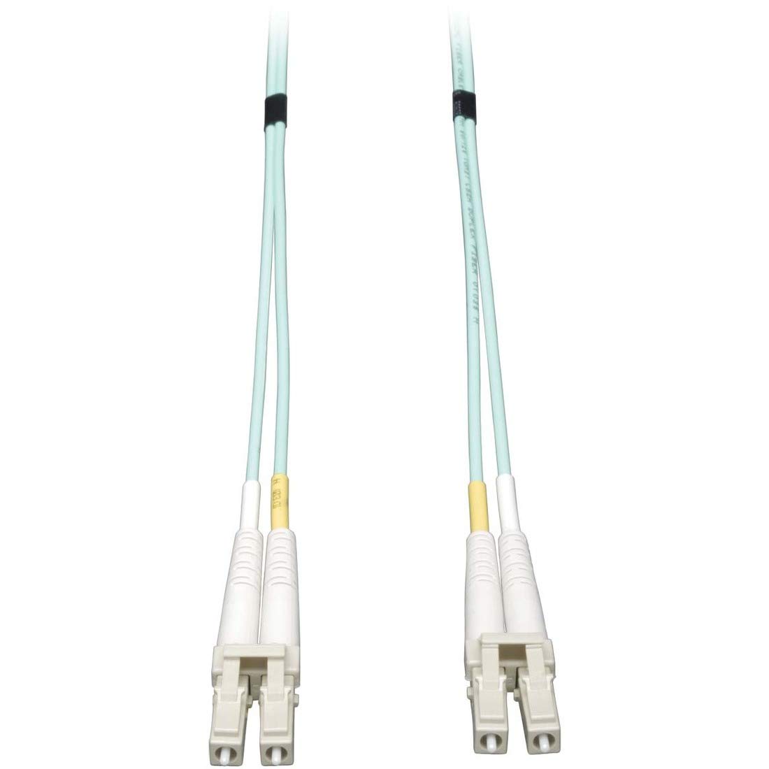 Tripp Lite Duplex Multimode 50/125 OM3 Fiber Patch Cable, LC/LC Connectors, Up to 10 Gigabit Speeds, Aqua LSZH, 3 Feet / 1 Meters, Lifetime Warranty (