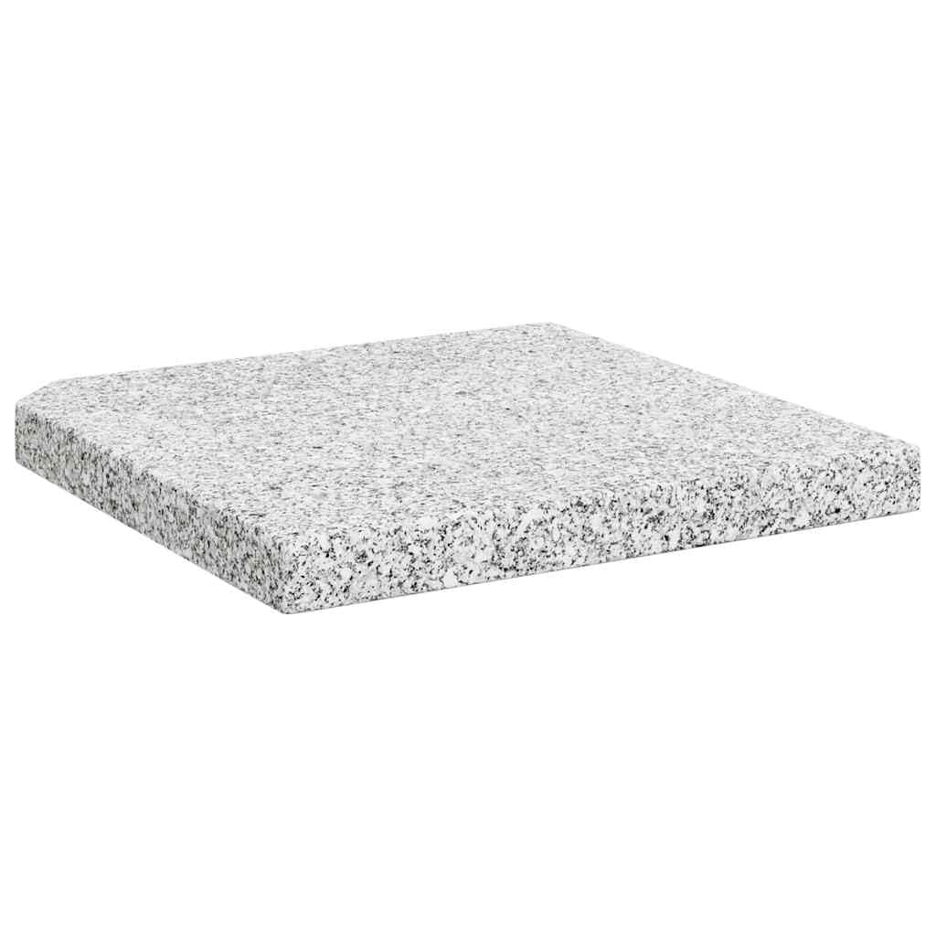 Parasol przeciwsłoneczny, płyta obciążeniowa, granit, 25 kg, kwadratowy, szary