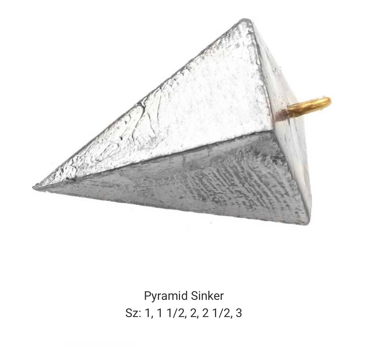 Do It Mold Pyramid Sinker Production 1, 1 1/2, 2, 2 1/2, 3 oz (5 Cavities one of Each Size) 3165 PM-5-AB