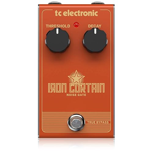 TC Electronic IRON CURTAIN NOISE GATE Ultra Fast and Efficient Noise Gate with 2-Knob Interface