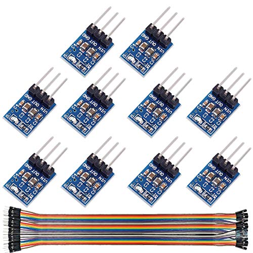 DAOKI 10Pcs Module régulateur de tension 5V vers 3.3V 800MA