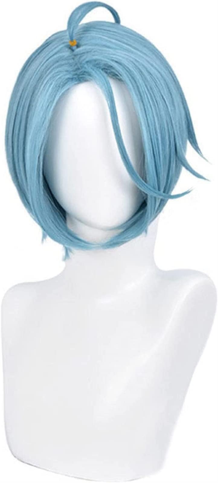 Koswiggle Game Ensemble Stars ES Crazy B Himeru Blue Short Heat Resistant Synthetic Hair Wig Halloween Party Carnival Costume Cosplay Wigs
