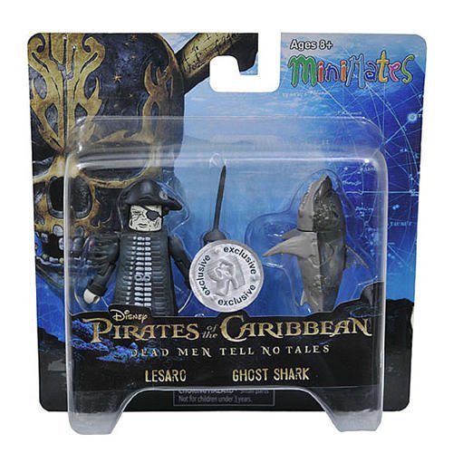 Art Asylum Pirates of The Caribbean Lesaro & Ghost Shark Minimates Figure Set - Toys R Us Exclusive