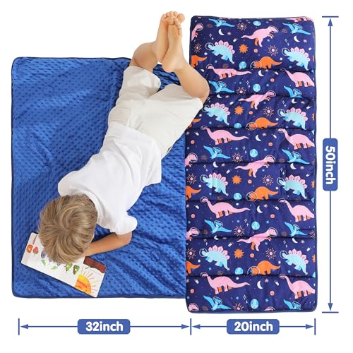 Image of Viviland Toddler Kid Nap Mat for Preschool, Slumber Bag with Pillow and Blanket, Daycare Sleeping Bag Kindergarten Sleep Mat