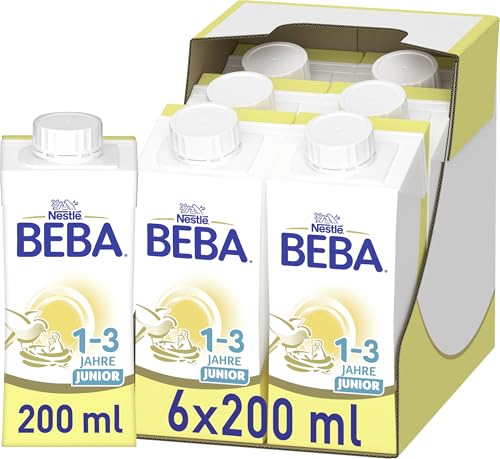 BEBA Junior 1-3 Jahre Milchgetränk trinkfertig - 6er Pack (6x200ml)