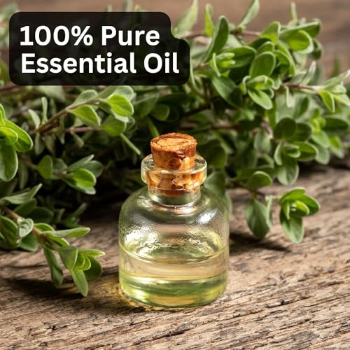 Image of Aroma Treasures Marjoram Essential Oil | 100% Pure & Natural Theraputic Essential oil for healthy Skin, body, Aromatherapy - 10ml