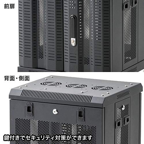 Amazon.co.jp: サンワサプライ マルチ収納ラック メッシュパネル 鍵
