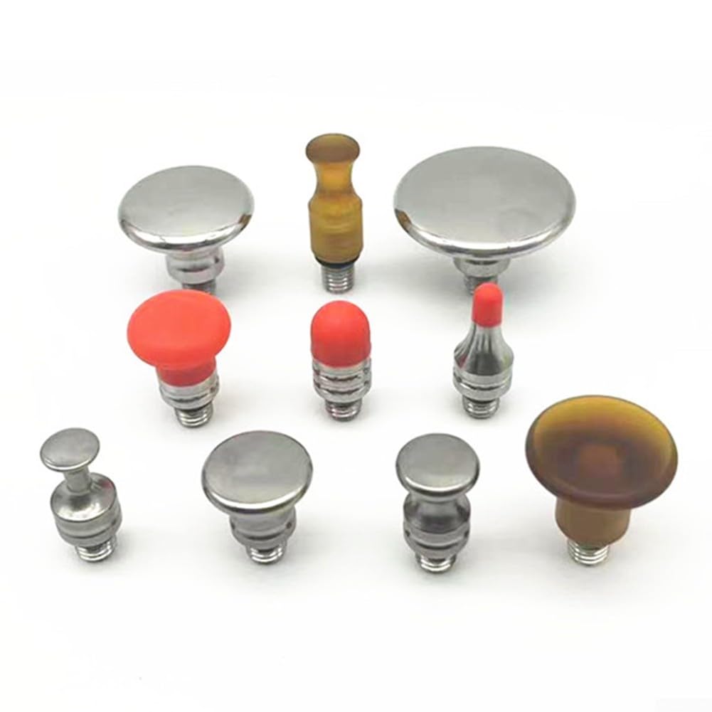 Kit de reparación de abolladuras sin pintura, herramientas de golpe de martillo, para herramientas de eliminación de abolladuras de puerta de refrigerador de coche (11 piezas)