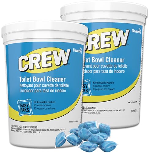 Image of CREW Diversey Toilet Bowl Cleaner Easy Paks, Dissolvable Packets, 180 Count