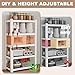 WORKPRO House 5-Tier Shelving Unit, 3000lbs Adjustable Storage Shelves, Boltless Book Shelf, Shelf Organizer for Kitchen, Living Room, Bathroom, Wood Grain Pattern, Waterproof Board, 24-1/10