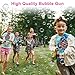 Zerhunt Kids Bubble Gun Toy: Automatic 5-Hole Bubbles Machine for Toddlers Party Gift Favors - Great Outdoor Toys with Rich Bubbles for Party Weddings Birthdays Family Fun