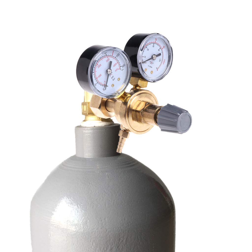 Flowmeter Regulator, Single Stage, CGA-580, 50 psi, Use With: Argon, Carbon Dioxide, Helium