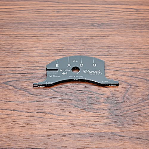 Alnicov Geigenbrücken Reparatur Referenz Werkzeug Griffbrett Schaber Herstellung Vorlage Werkzeug 4/4 Schwarz