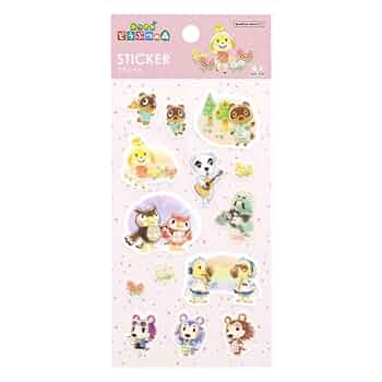 どうぶつの森 ロールシール＆キャンディセット　夏バージョン Amazon.co.jp: どうぶつの森 シール ステッカー 50PCS